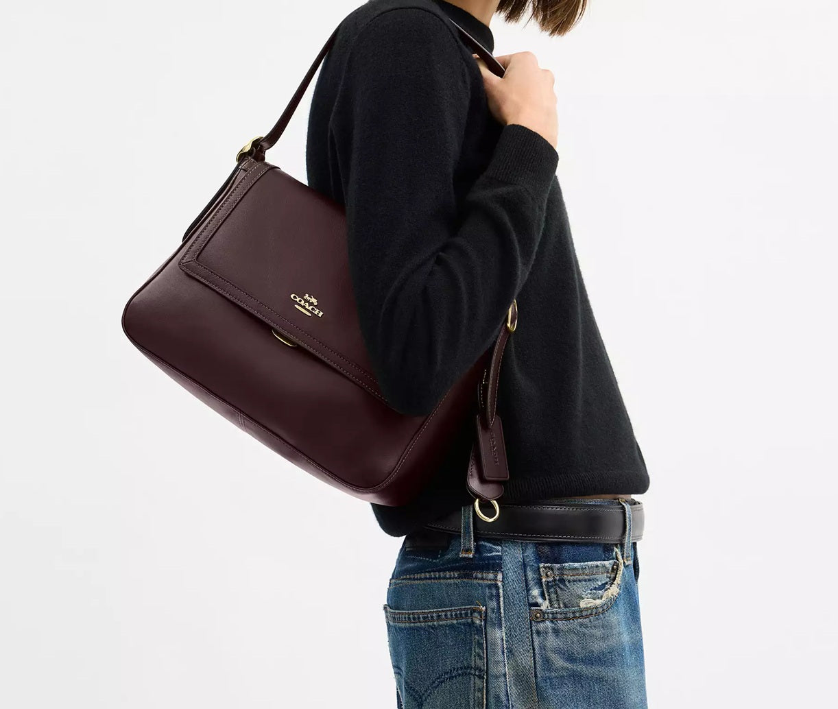 Etta Flap Bag Espresso Coach