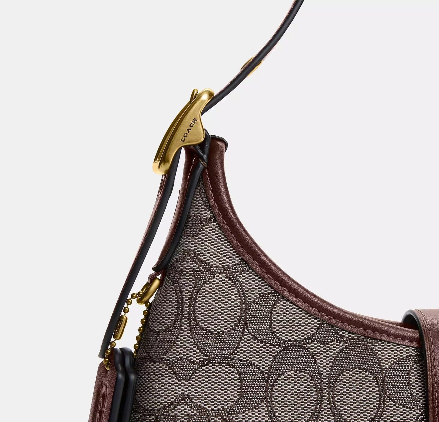 Hamptons Hobo Bag In Signature Jacquard Oak Maple Coach