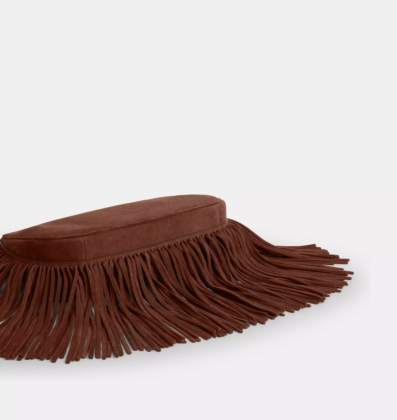 Teri Shoulder Bag With Fringe Suede Vintage Brown Coach