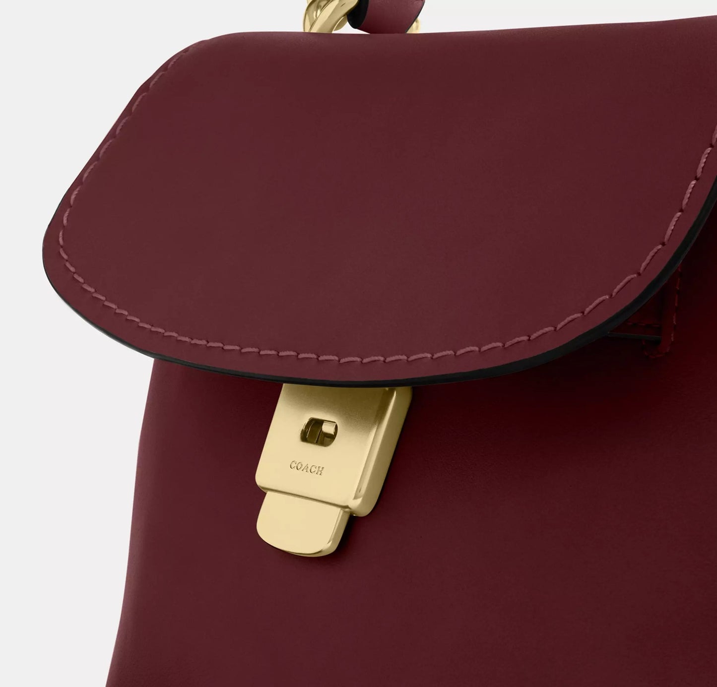 Emory Top Handle Bag Maroon Coach