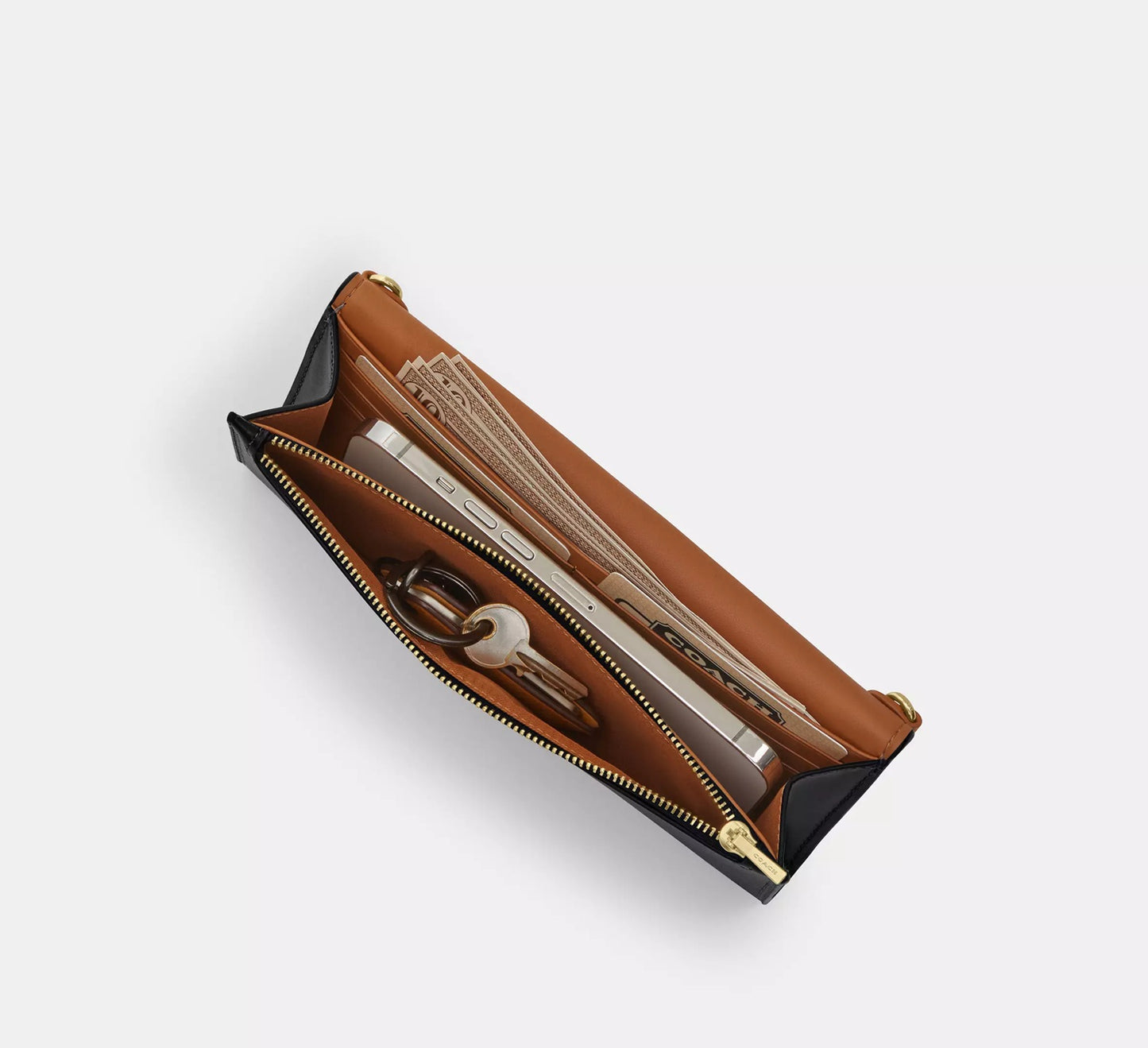 Klare Wallet With Chain Black Coach