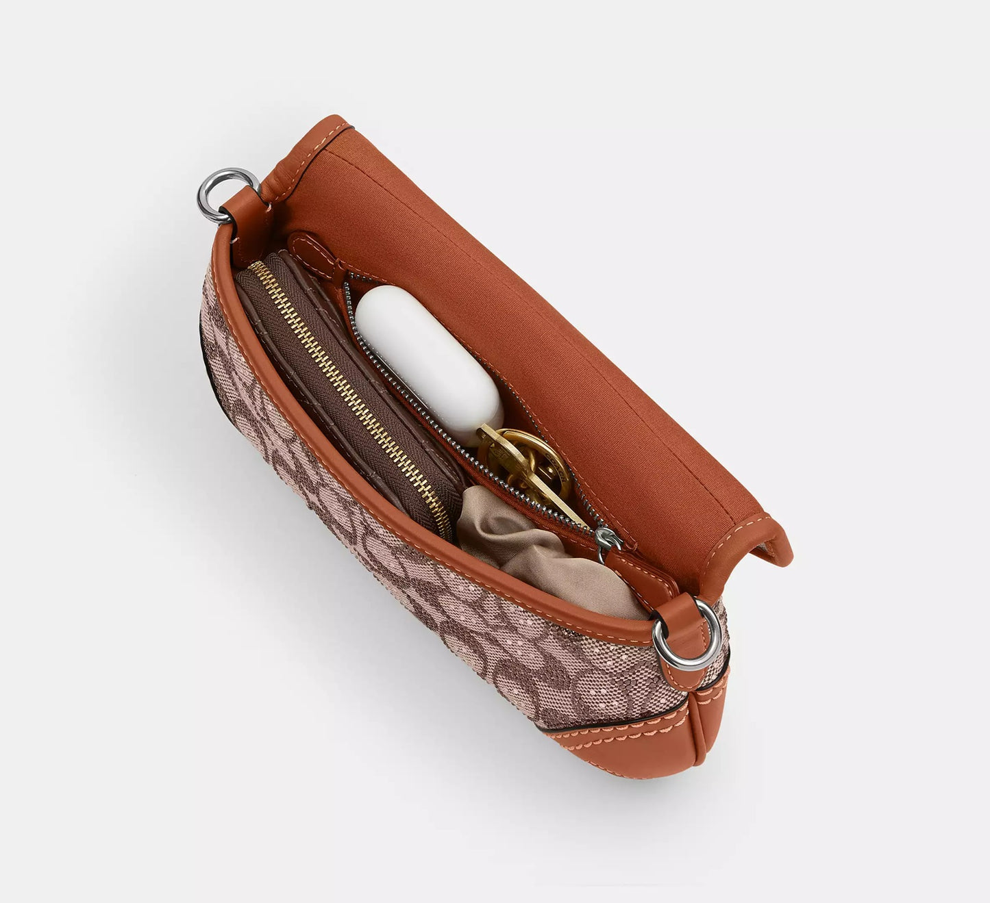 Soho Bag 25 In Crystal Signature Jacquard Burnished Amber Coach