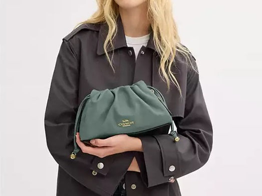 Faye Shoulder Bag With Ruching Sage Coach