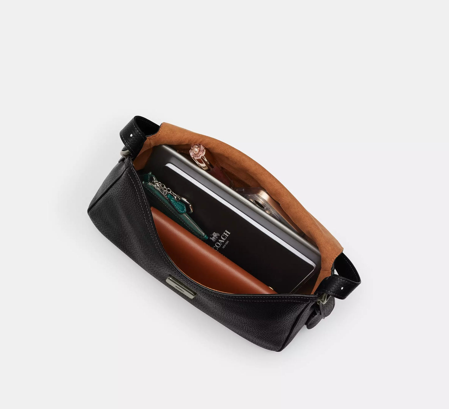Etta Flap Bag Gunmetal Black Coach