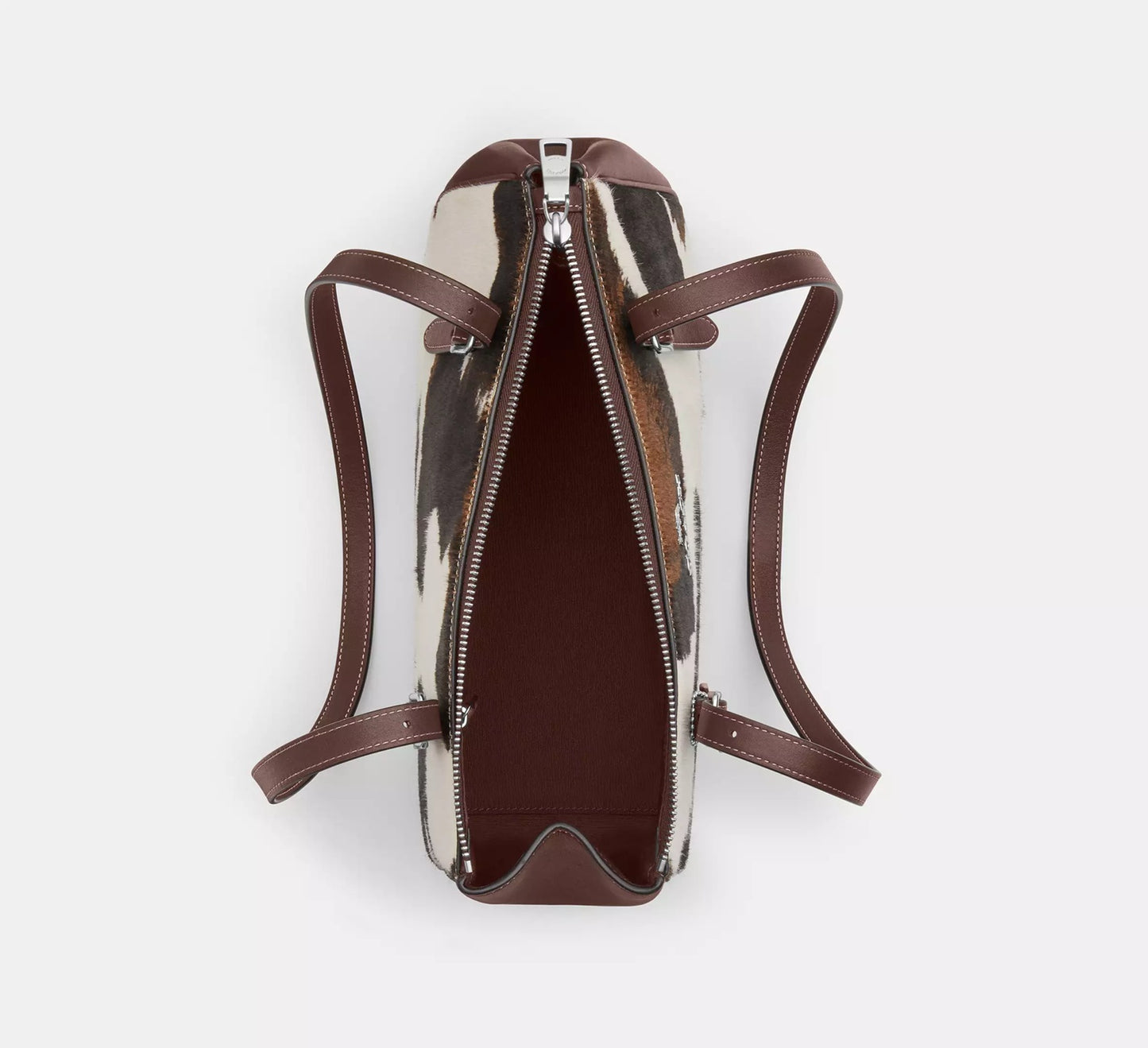 Asher Shoulder Bag With Cow Print Coach