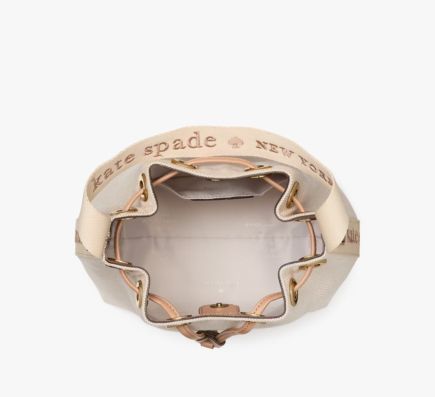 Kip Canvas Bucket Bag Light Fawn Multi Kate Spade