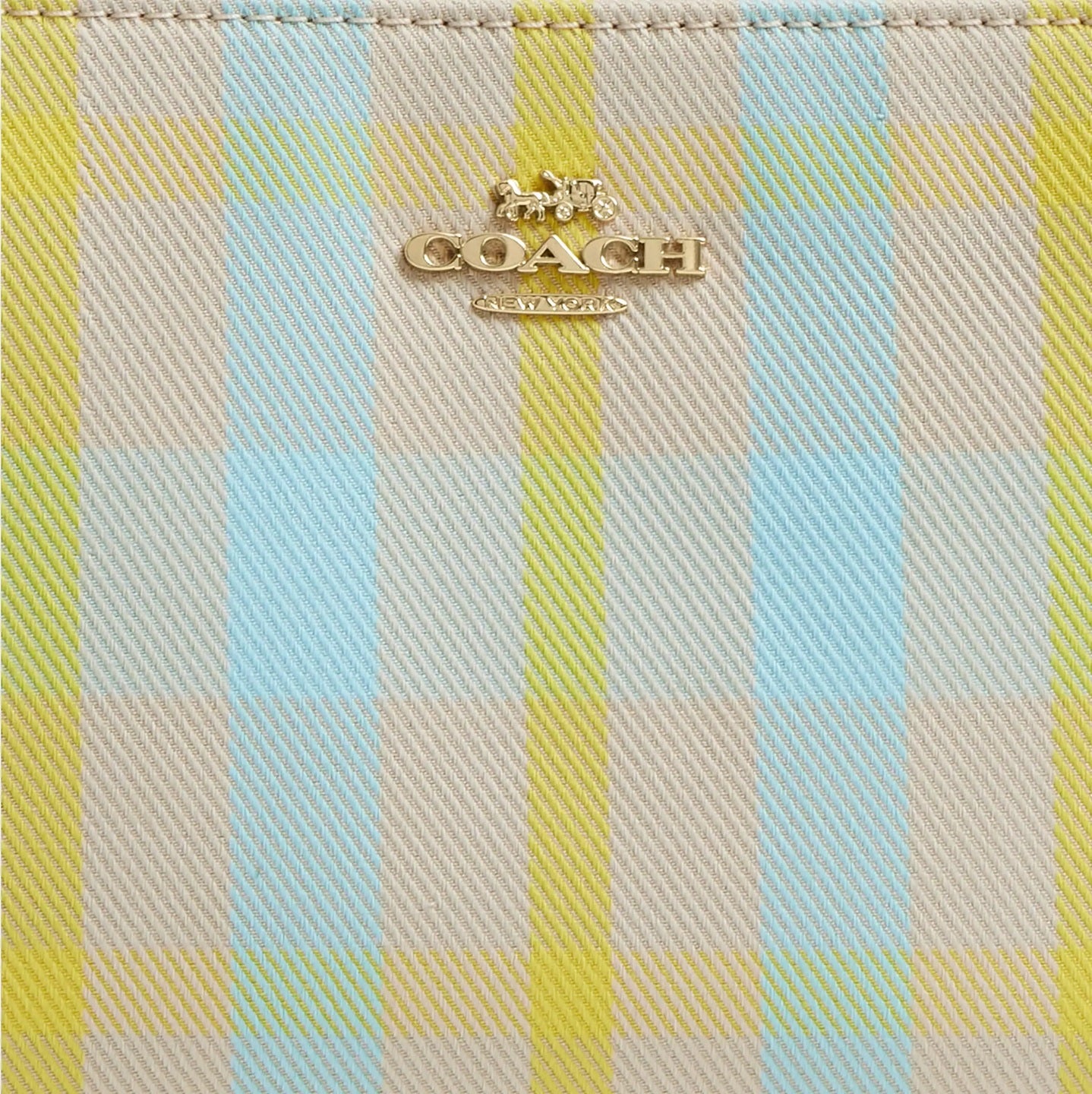 Nolita 19 With Plaid Print Bright Maize Multi Bag Coach