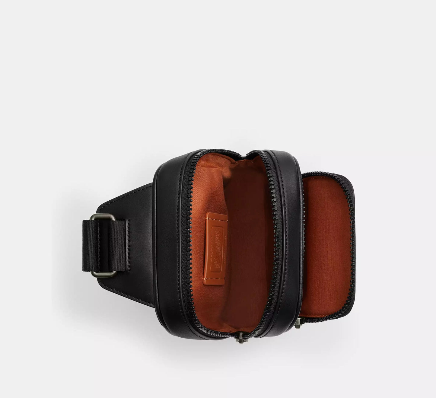 Racer Sling Pack In Signature Canvas Bag Tan Black Coach
