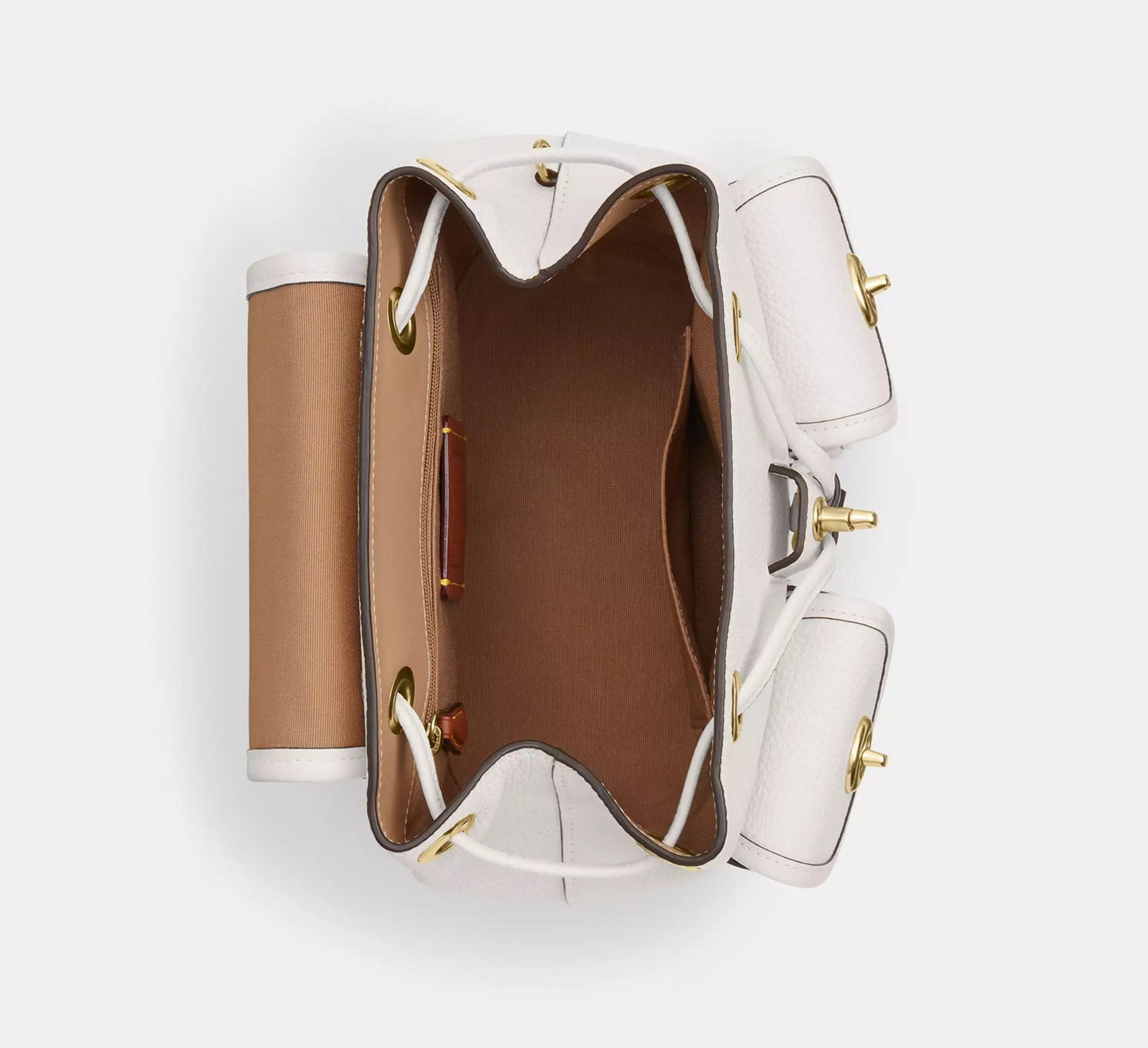 Hadley Backpack Gold Chalk Coach