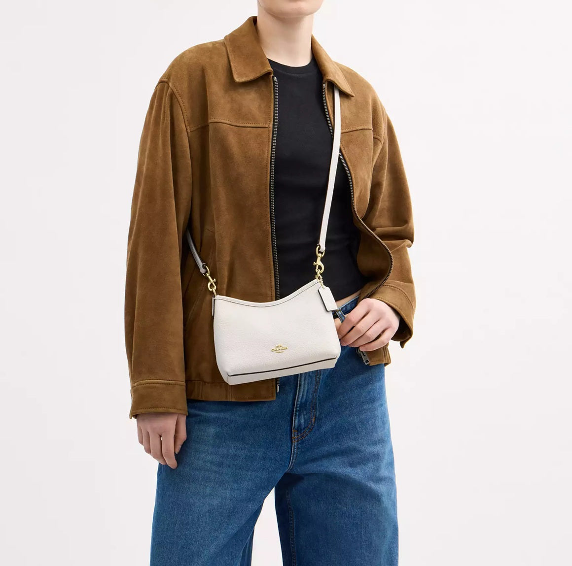 Laurel Small Shoulder Bag Chalk Coach