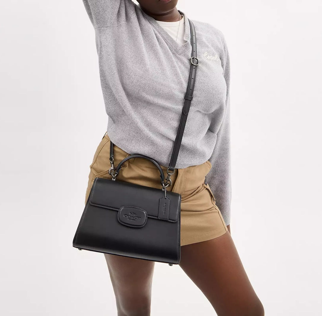 Eliza Top Handle Bag Black Coach