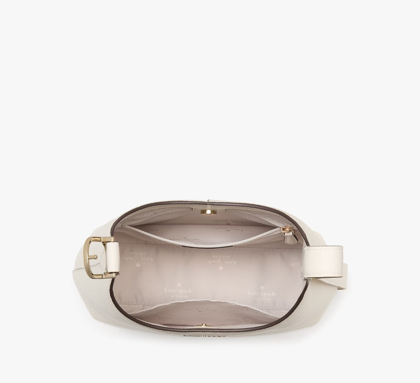 454 Suede Small Shoulder Bag Meringue Kate Spade