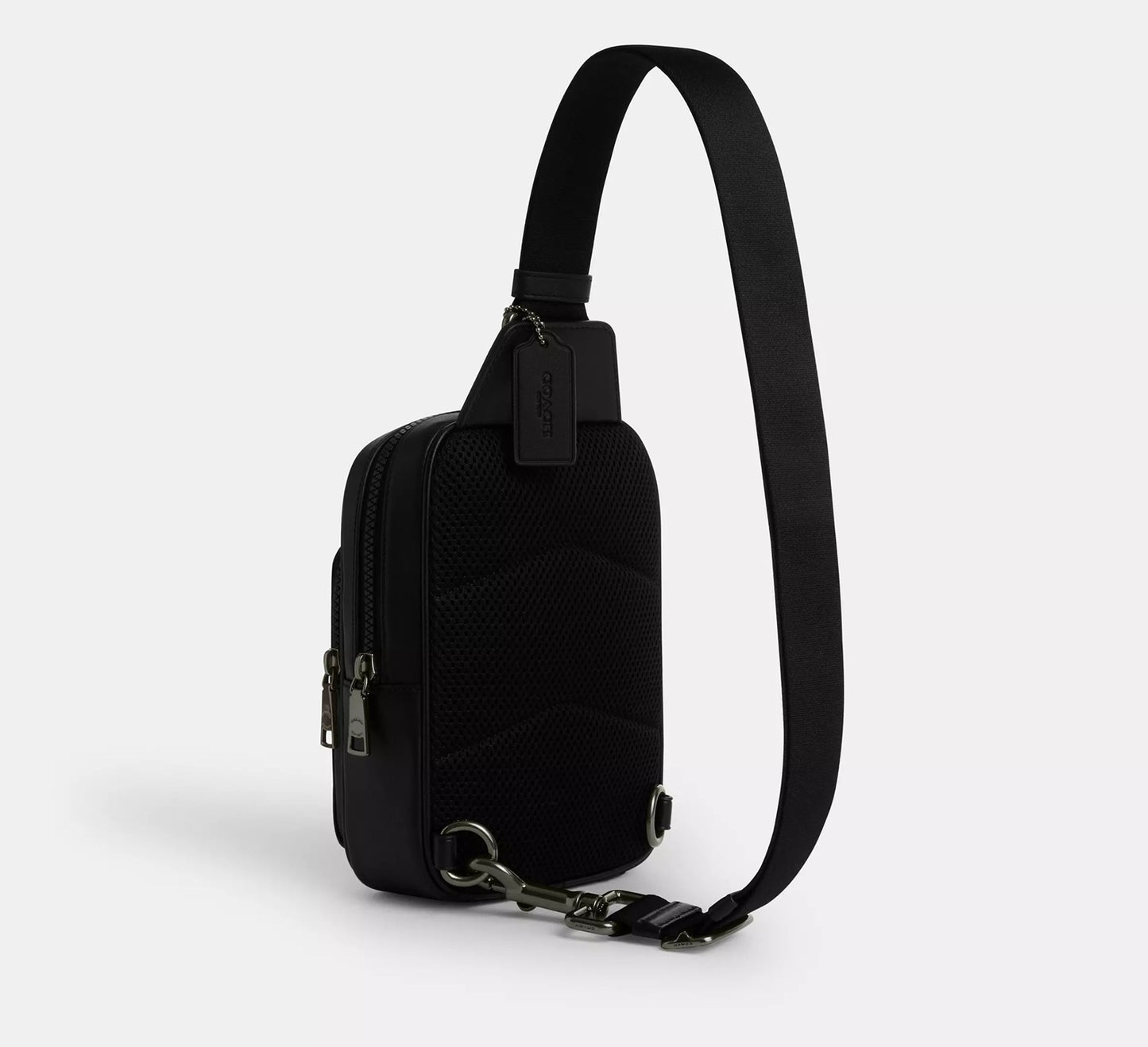Racer Sling Pack In Signature Canvas Bag Tan Black Coach