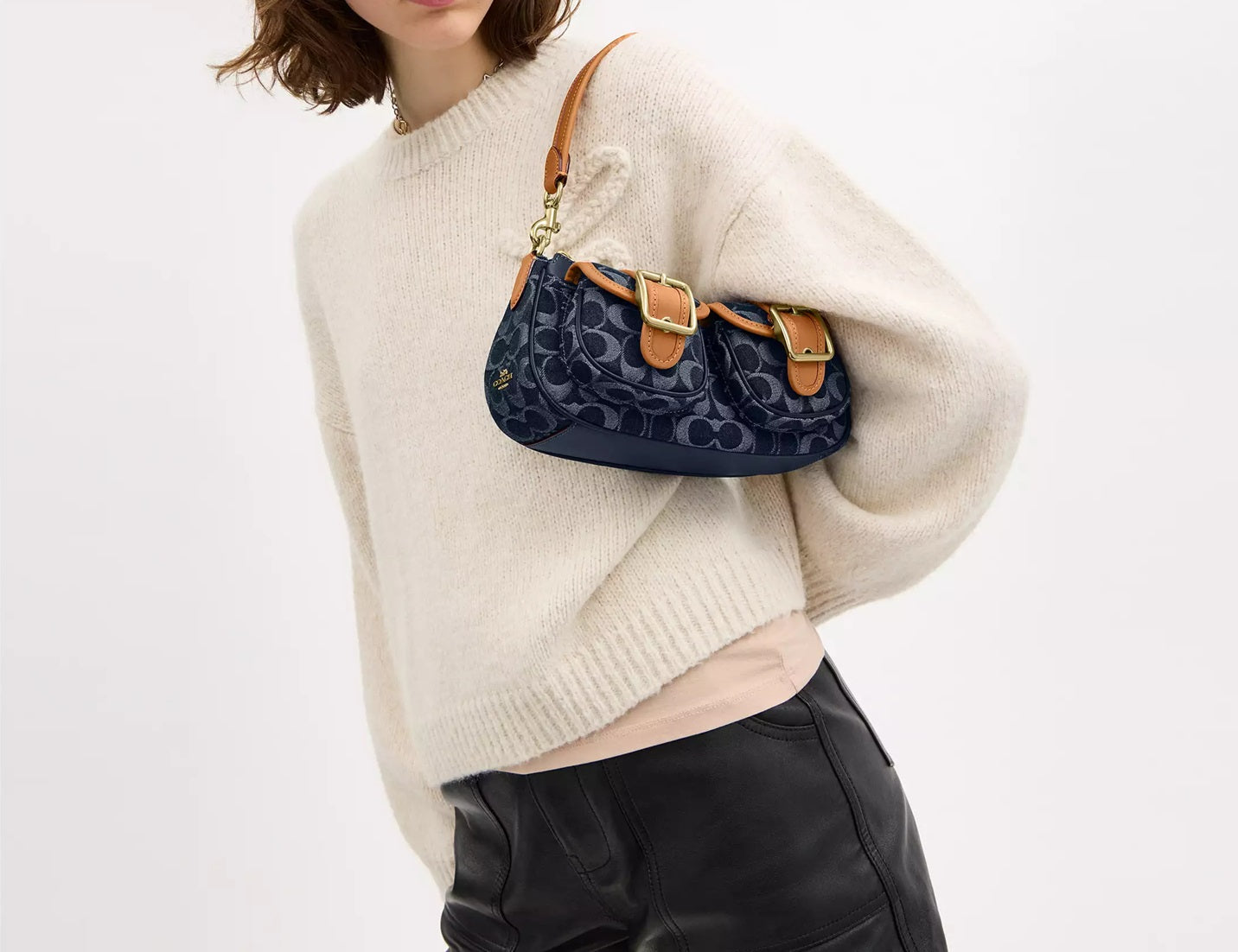 Ashton Bag In Signature Denim Natural Coach