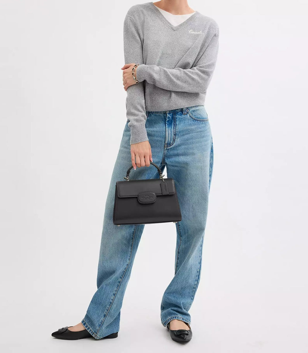 Eliza Top Handle Bag Black Coach