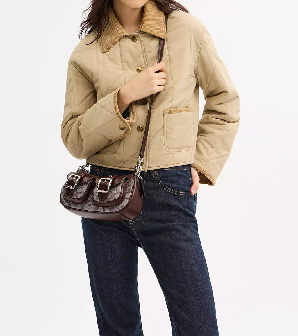 Ashton Bag In Signature Jacquard Oak Maple Coach