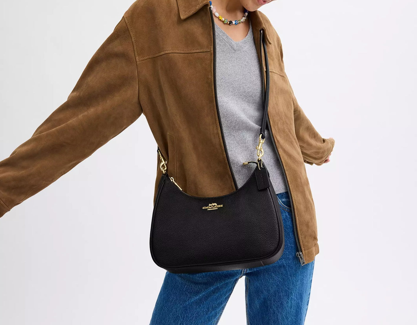 Teri Hobo Bag Black Coach
