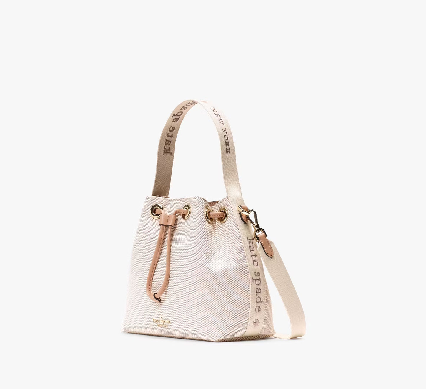 Kip Canvas Bucket Bag Light Fawn Multi Kate Spade