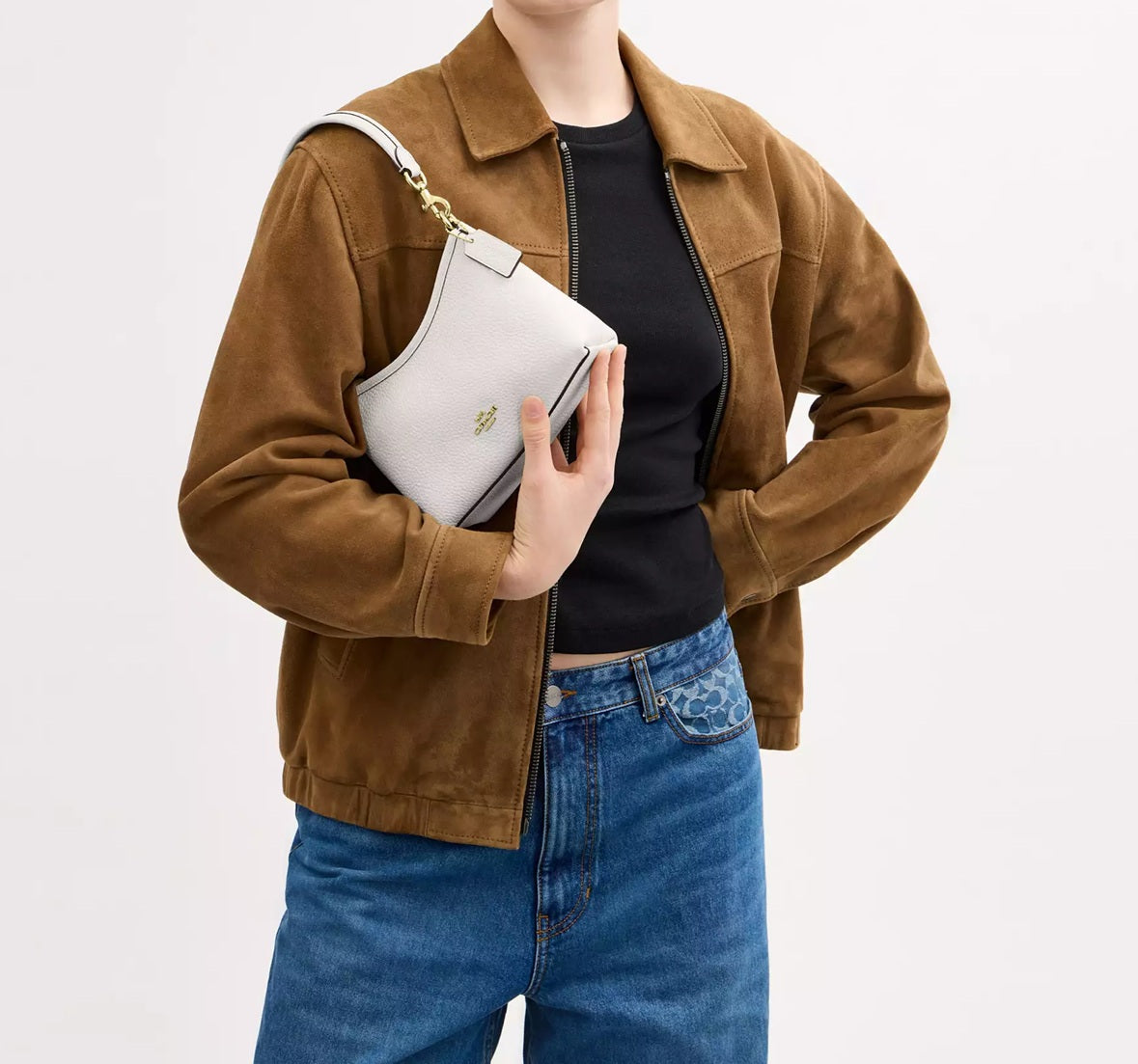 Laurel Small Shoulder Bag Chalk Coach