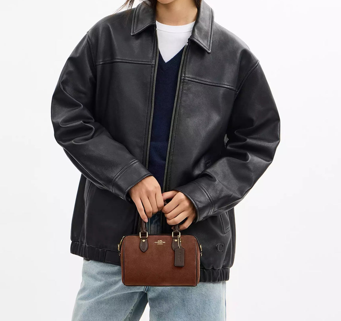 Mini Rowan Crossbody Bag Vintage Brown Coach