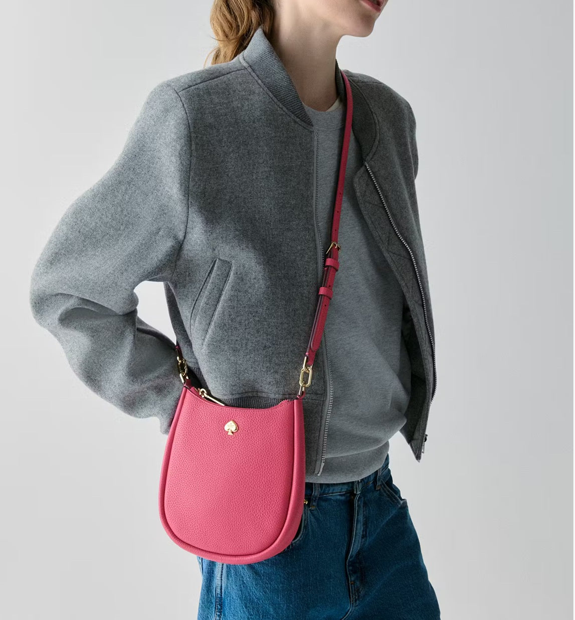 Kayla Small Swingpack Crossbody Bag Rose Oil Kate Spade
