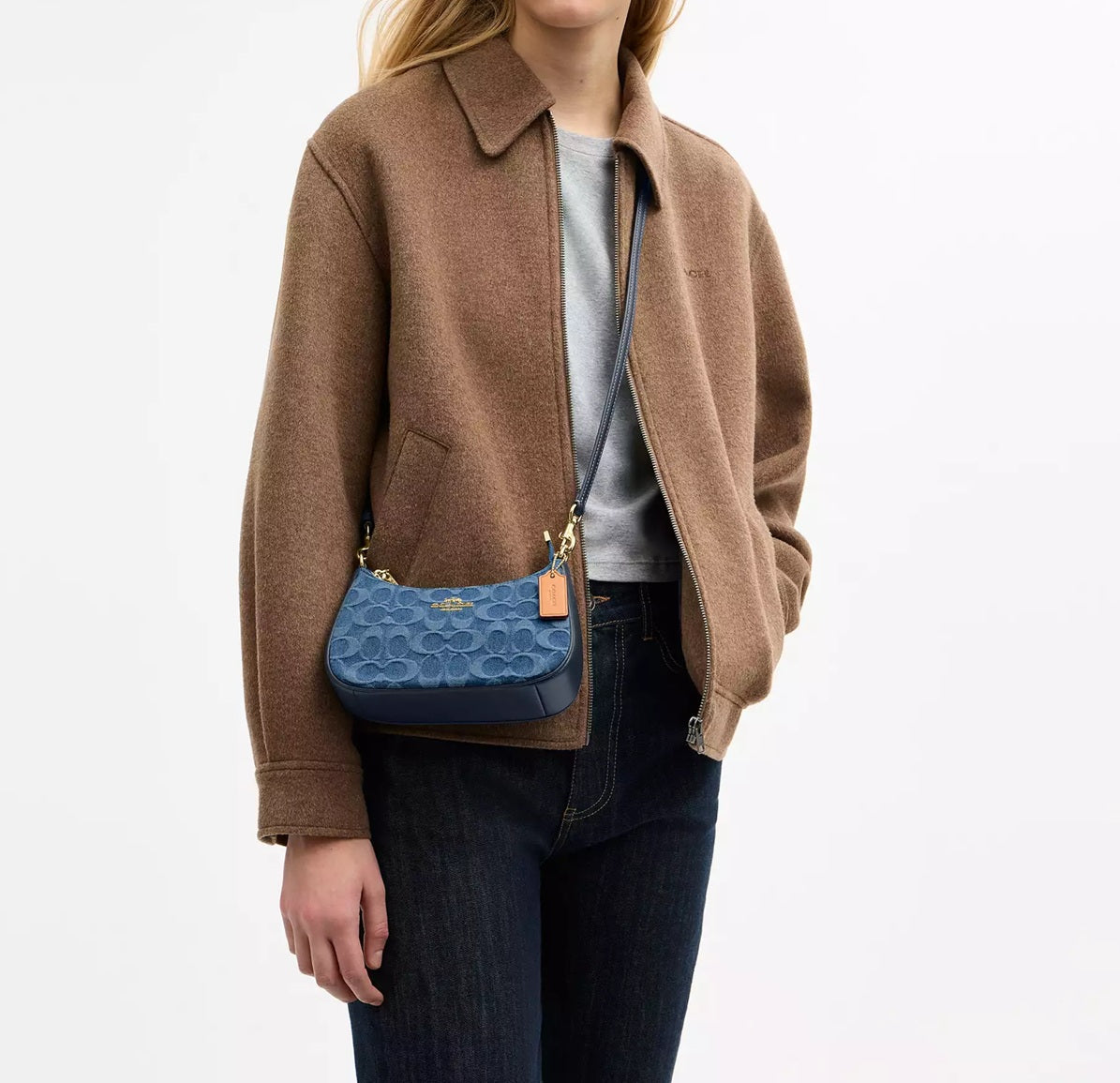 Teri Mini Crossbody Bag In Signature Denim Indigo Coach