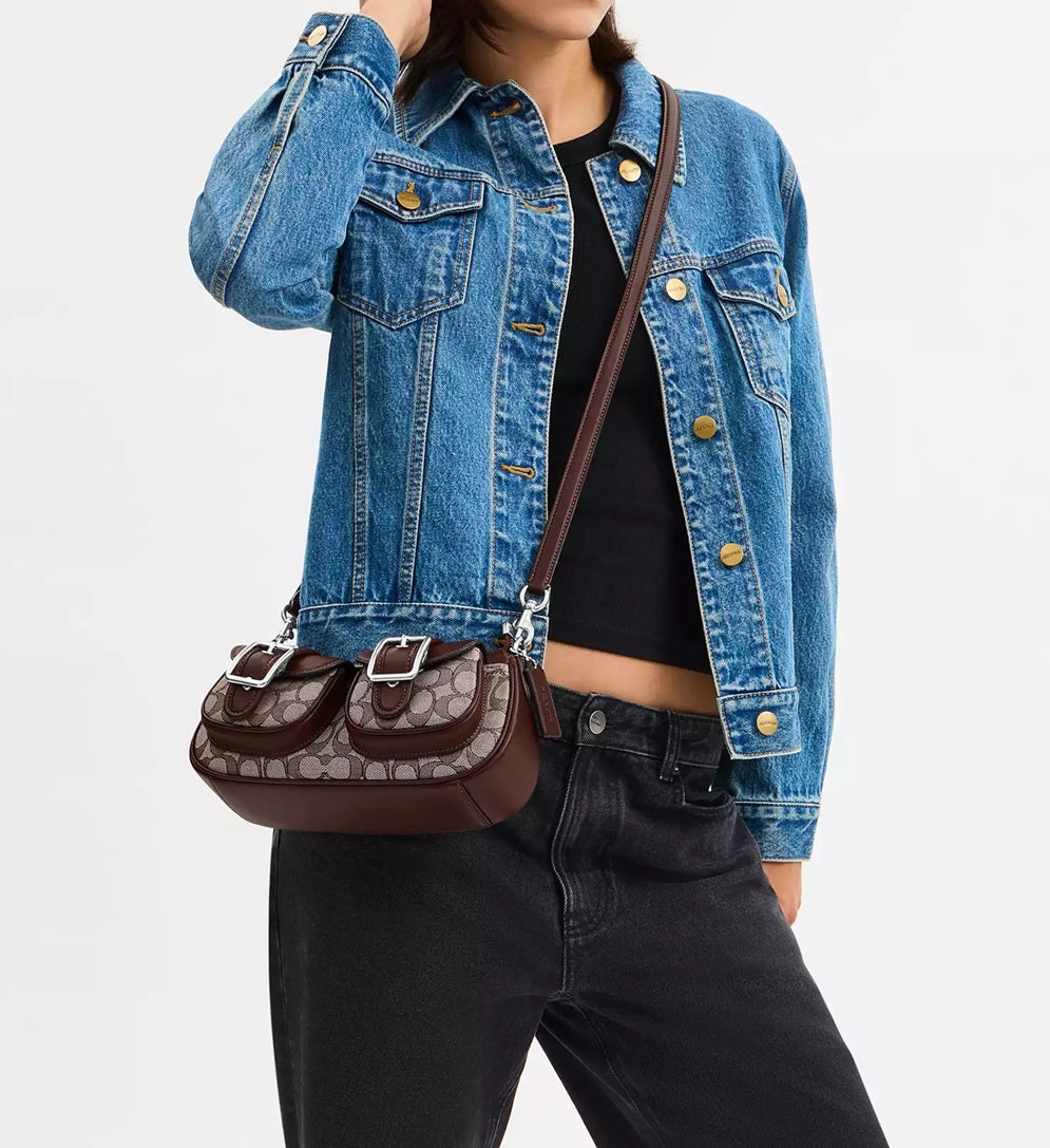 Ashton Bag In Signature Jacquard Oak Maple Coach