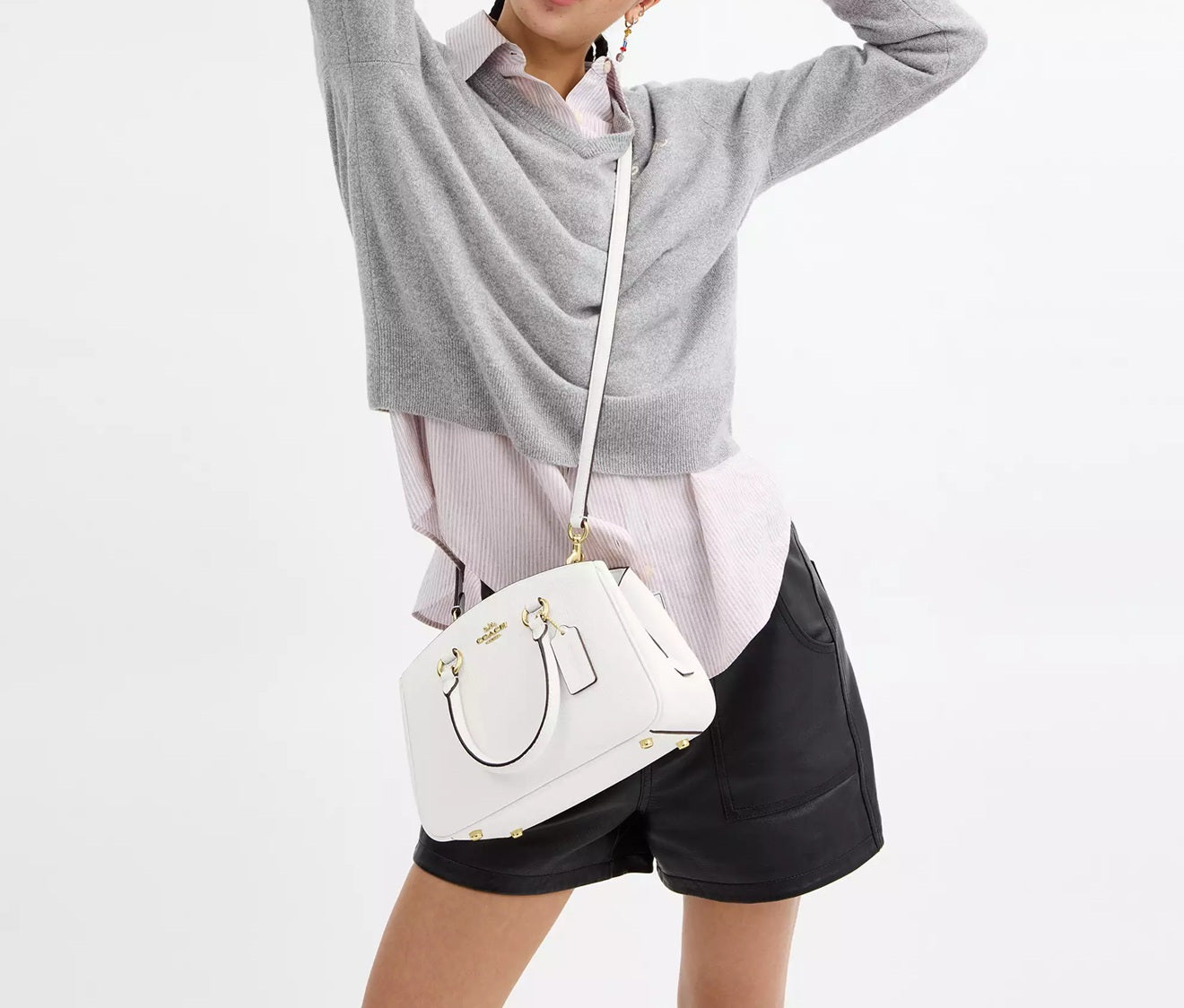 Savannah Small Carryall Bag Chalk Coach