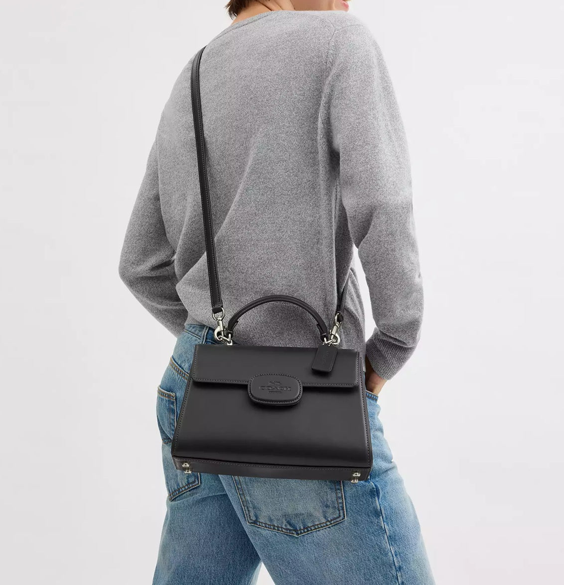 Eliza Top Handle Bag Black Coach