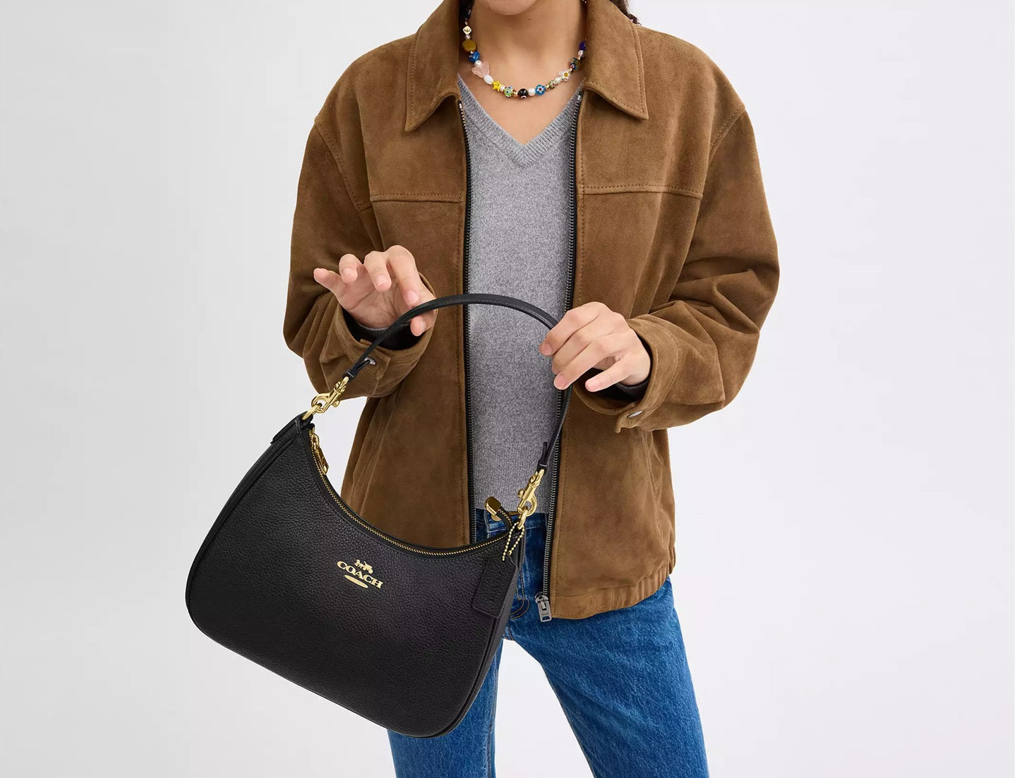 Teri Hobo Bag Black Coach