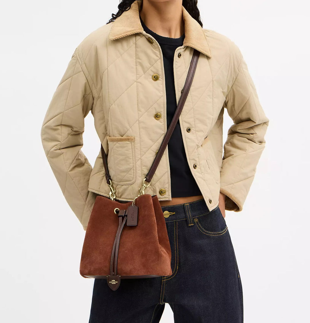 Rowan Bucket Bag Vintage Brown Coach