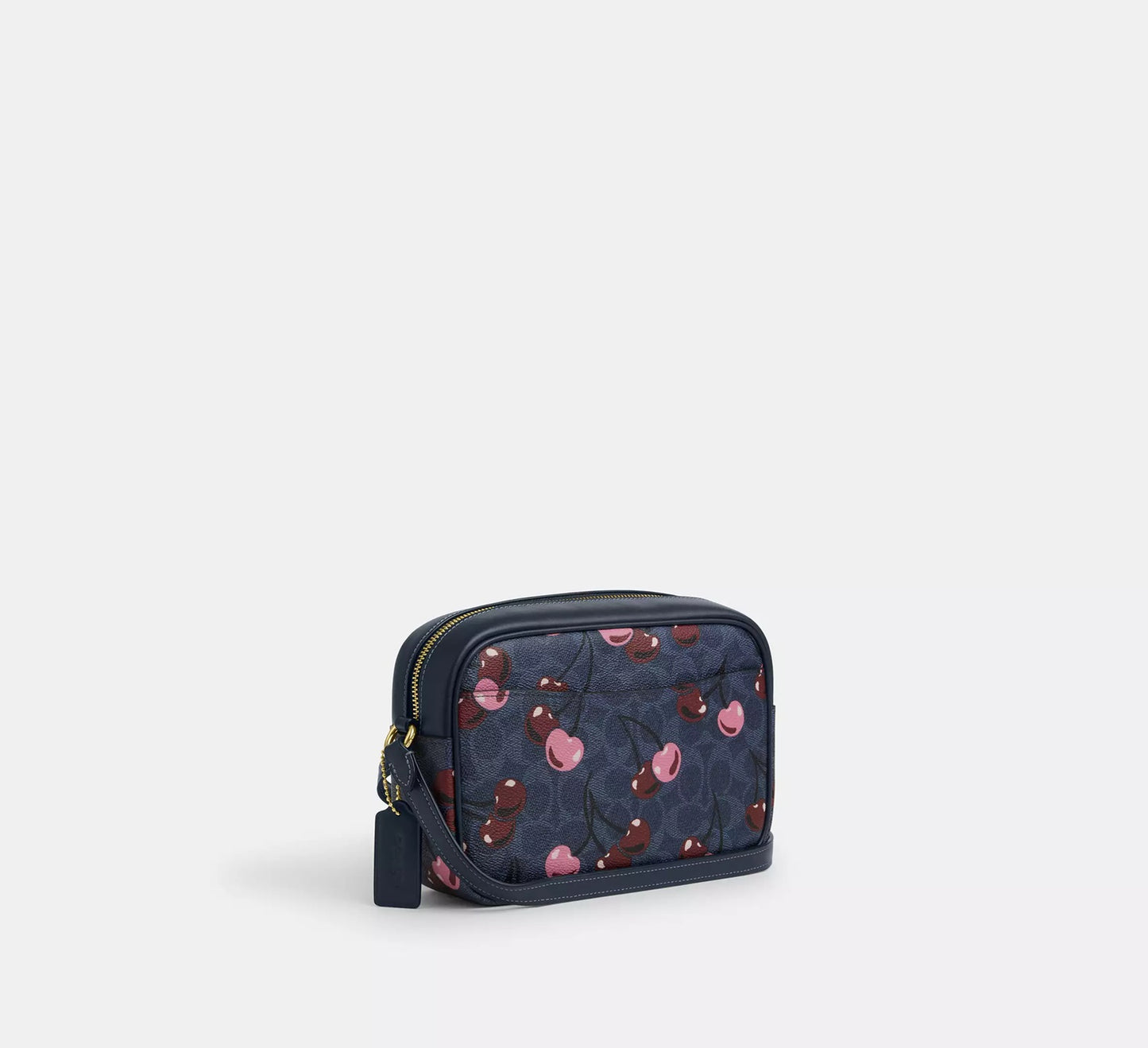 Jamie Camera Bag In Signature Canvas With Cherry Print Denim Multi Coach