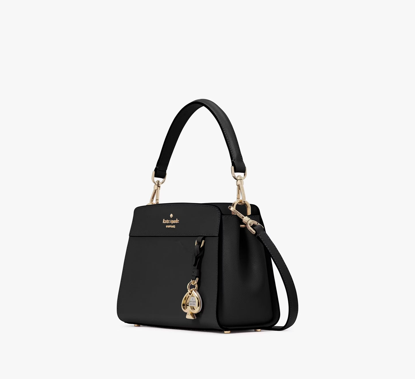 Madison Small Top Handle Satchel Black Kate Spade