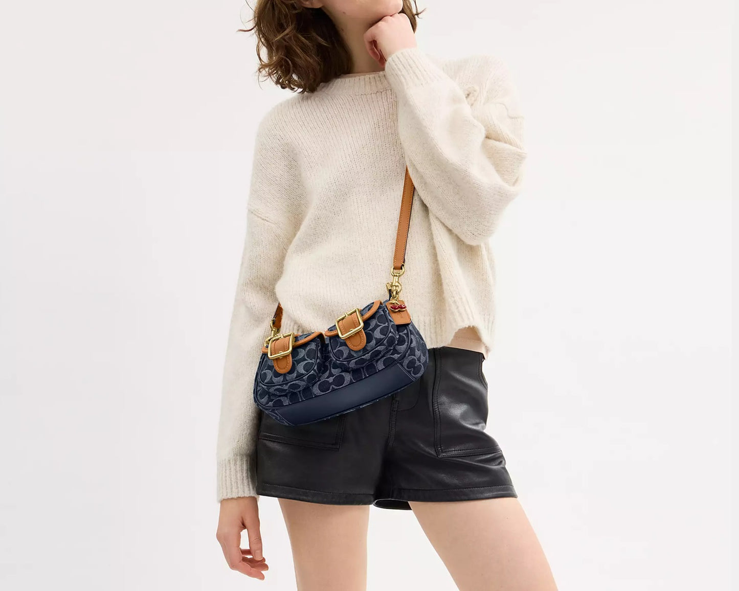 Ashton Bag In Signature Denim Natural Coach