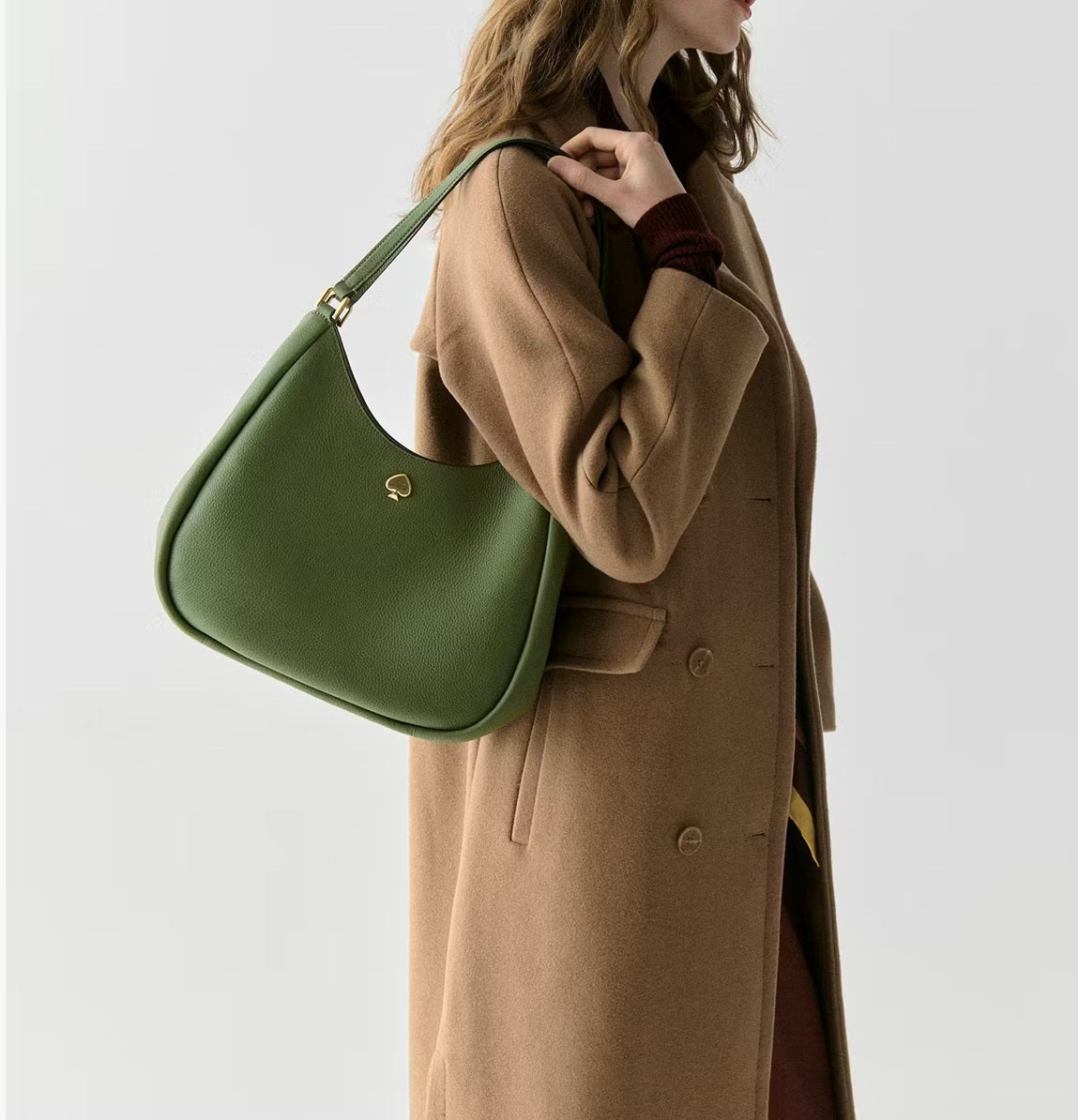 Kayla Large Triple Compartment Shoulder Bag Cedar Stand Kate Spade