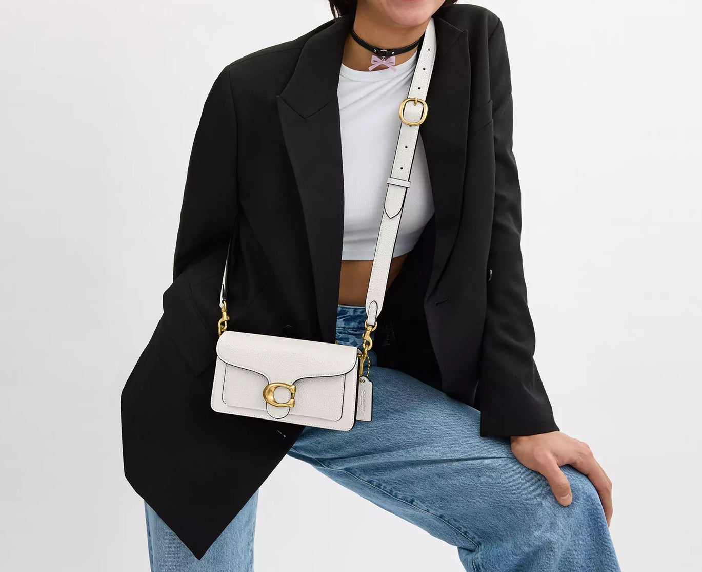 Tabby Shoulder Bag 20 Chalk Coach