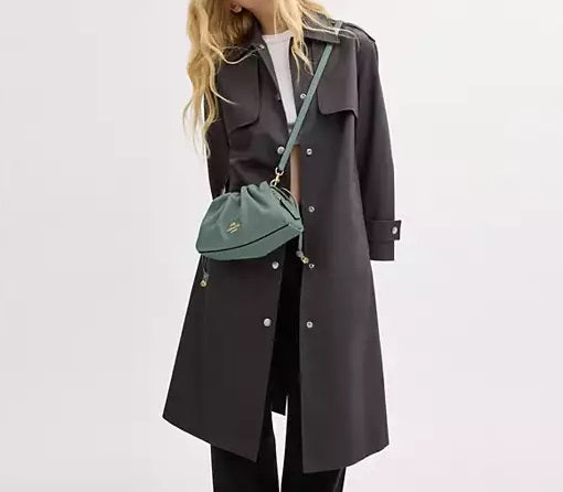 Faye Shoulder Bag With Ruching Sage Coach