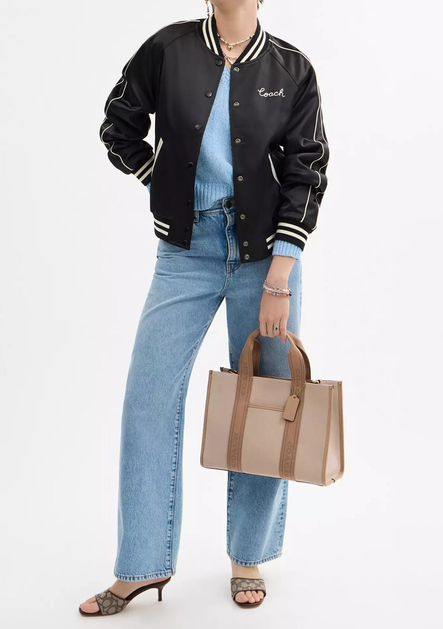 Smith Tote Bag Dark Natural Multi Coach