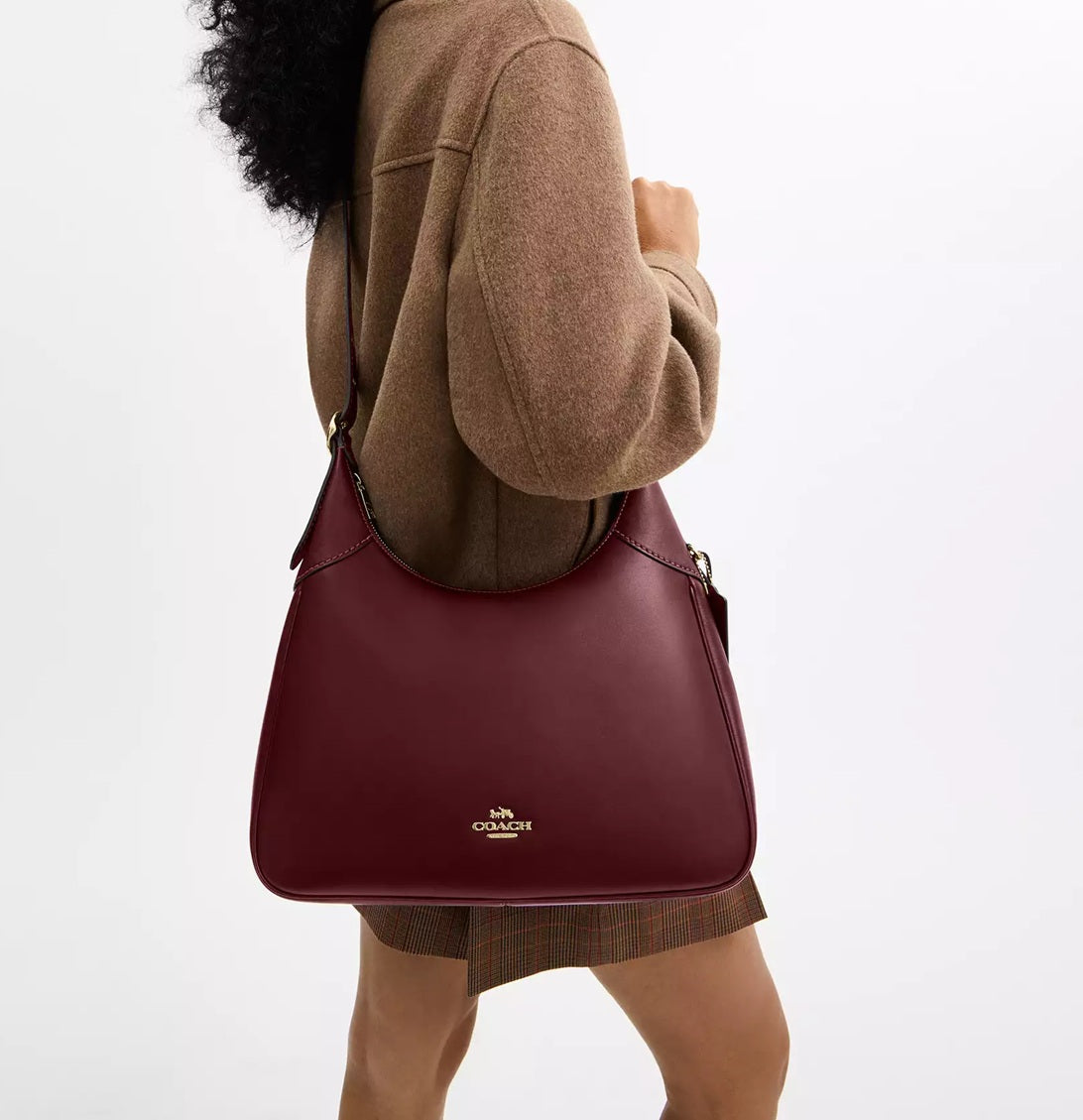 Ella Shoulder Bag Maroon Coach