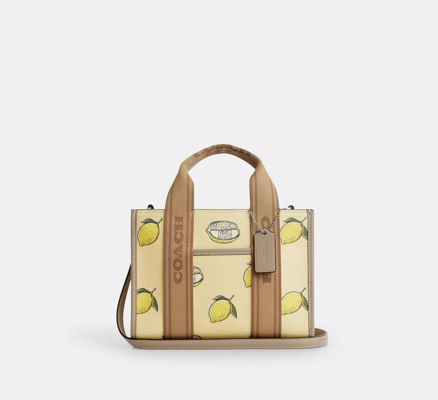 Smith Tote Bag 24 With Lemon Print Garden Glade Multi Coach