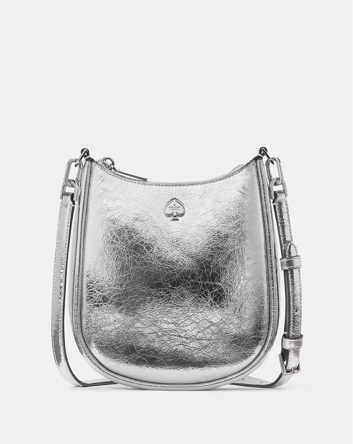 Kayla Small Swingpack Silver Kate Spade