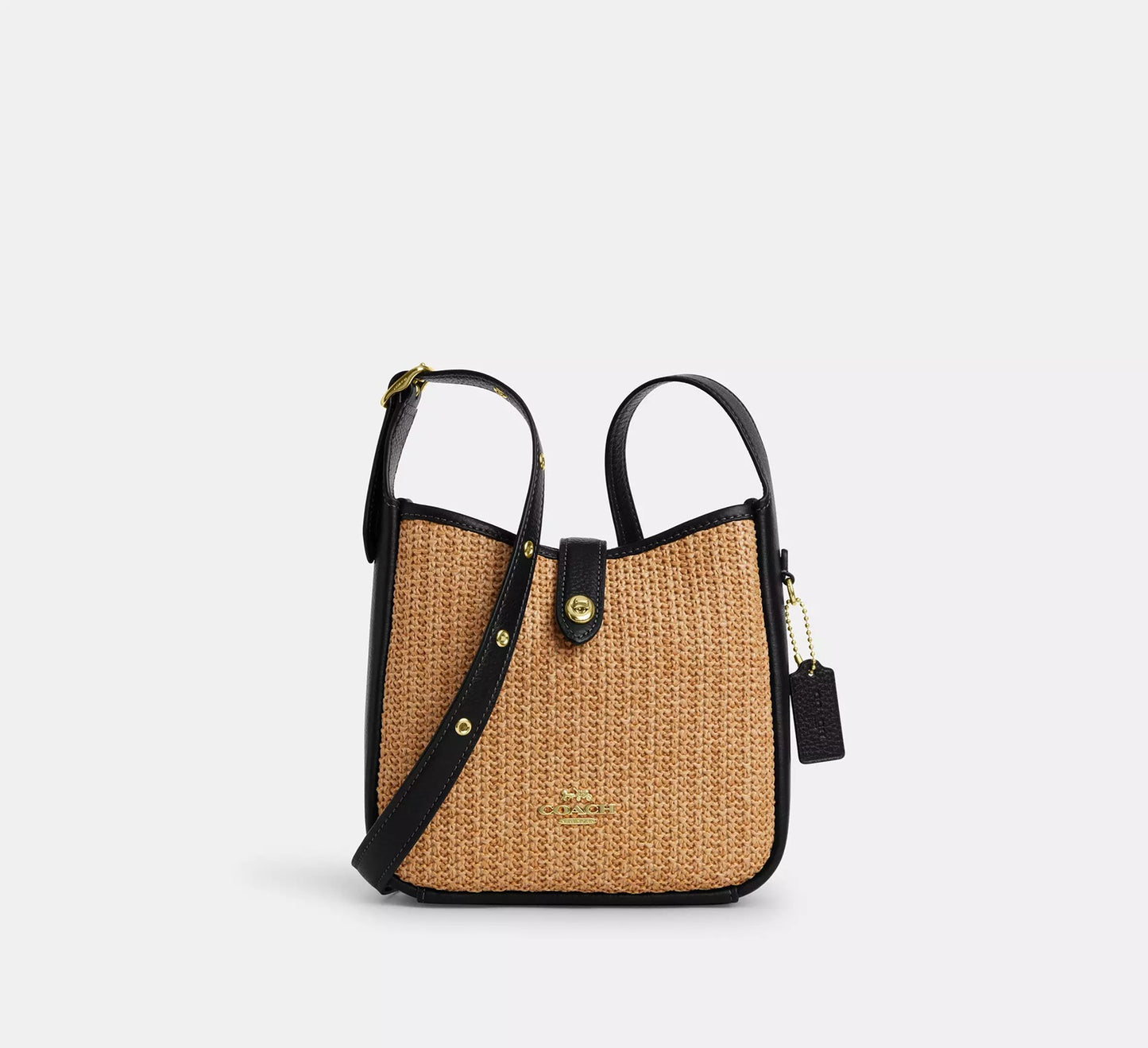 Hadley Mini Crossbody Bag Straw Toast Black Coach