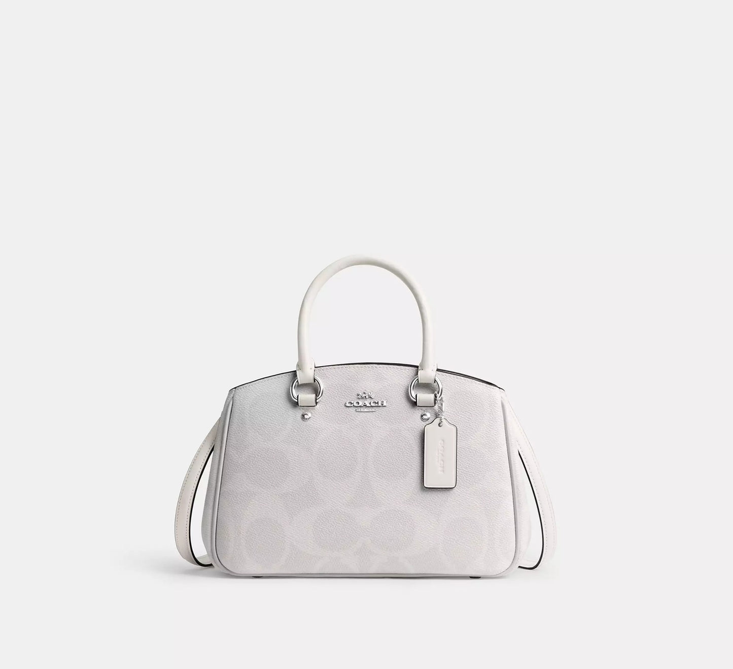 Savannah Small Carryall Bag In Signature Canvas White Chalk Coach