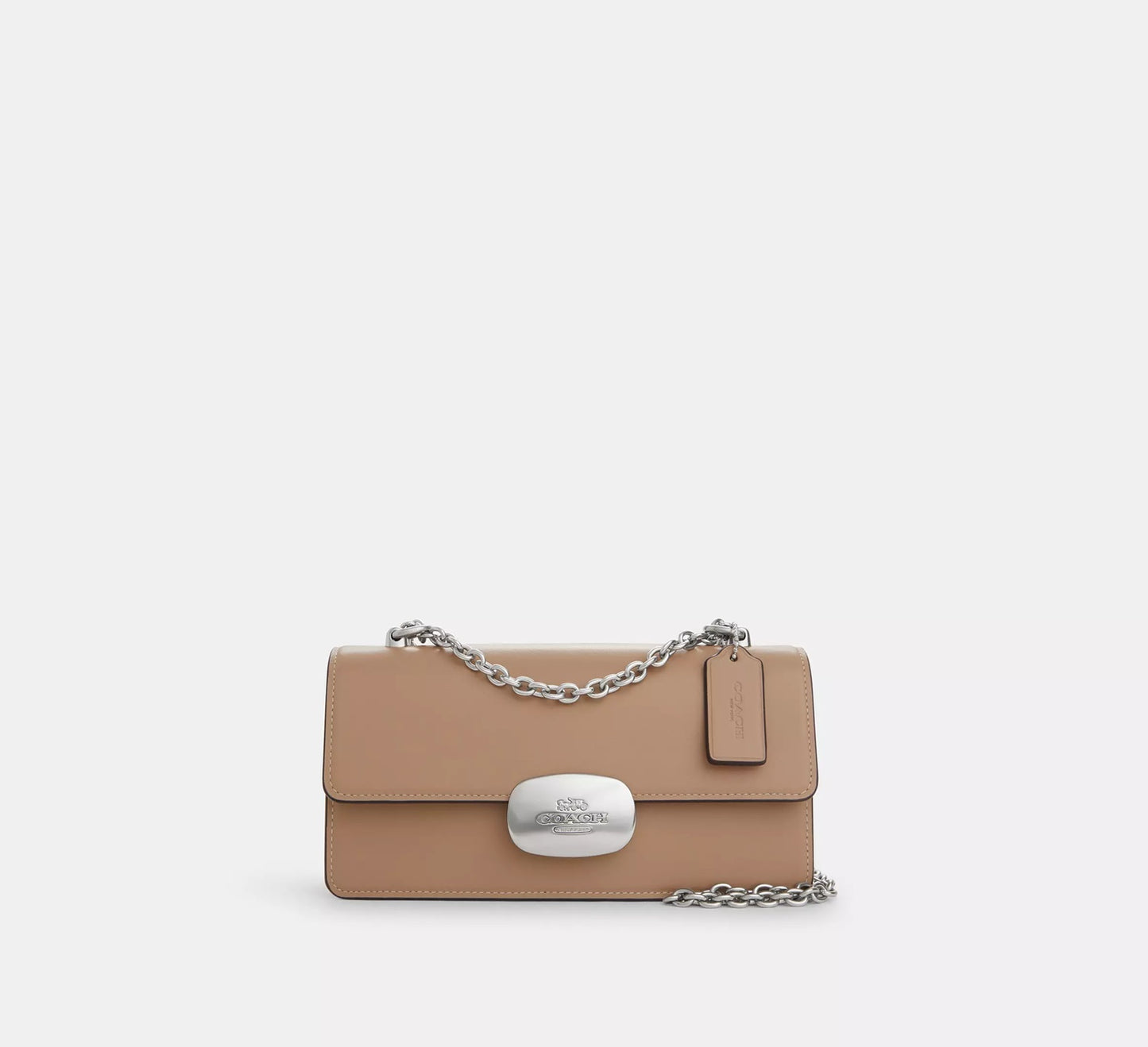 Eliza Flap Crossbody Bag Taupe Coach