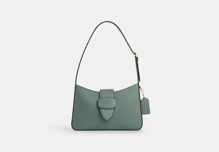 Eliza Shoulder Bag With Zipper Closure Sage Coach
