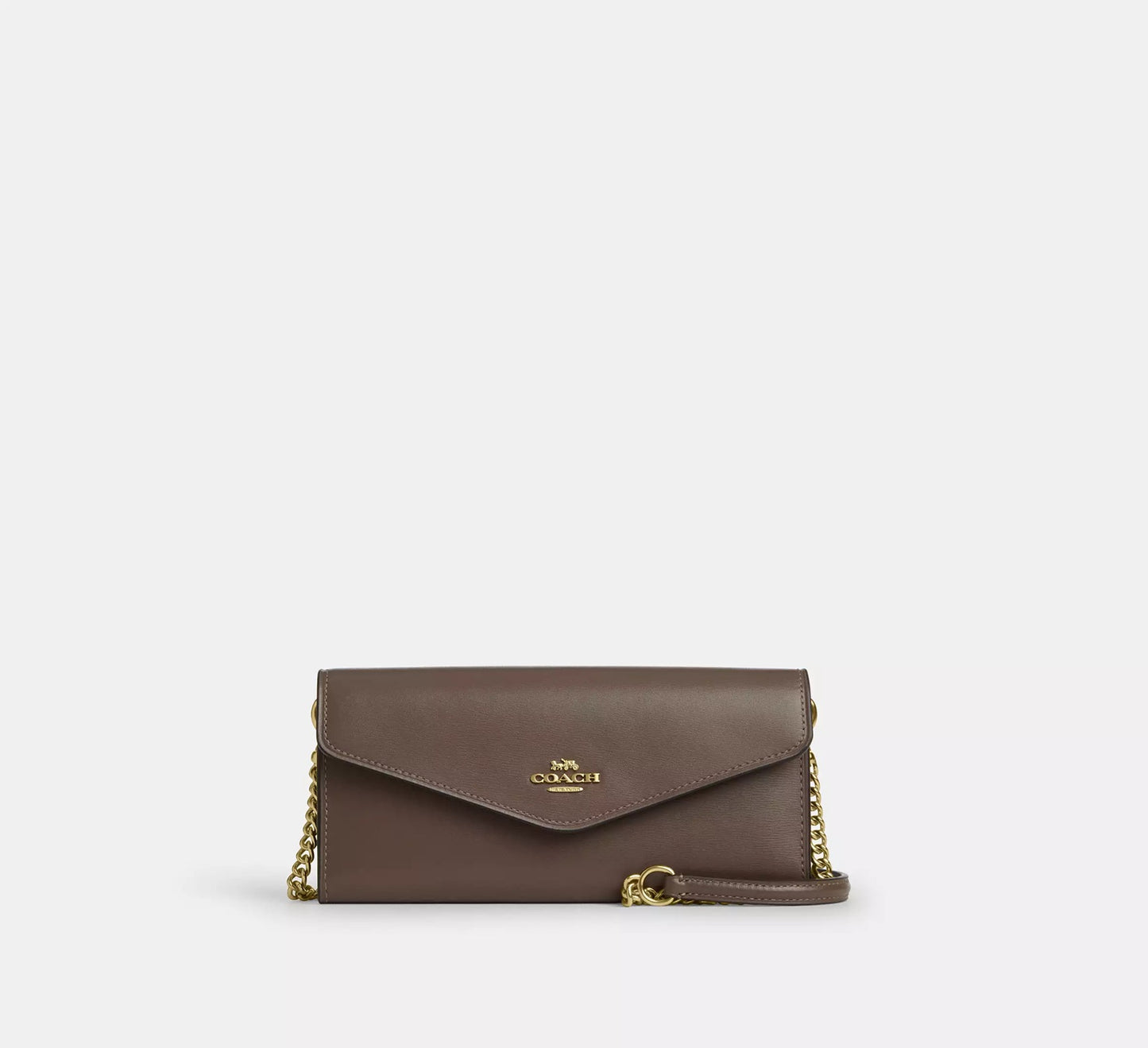 Klare Wallet With Chain Dark Stone Coach