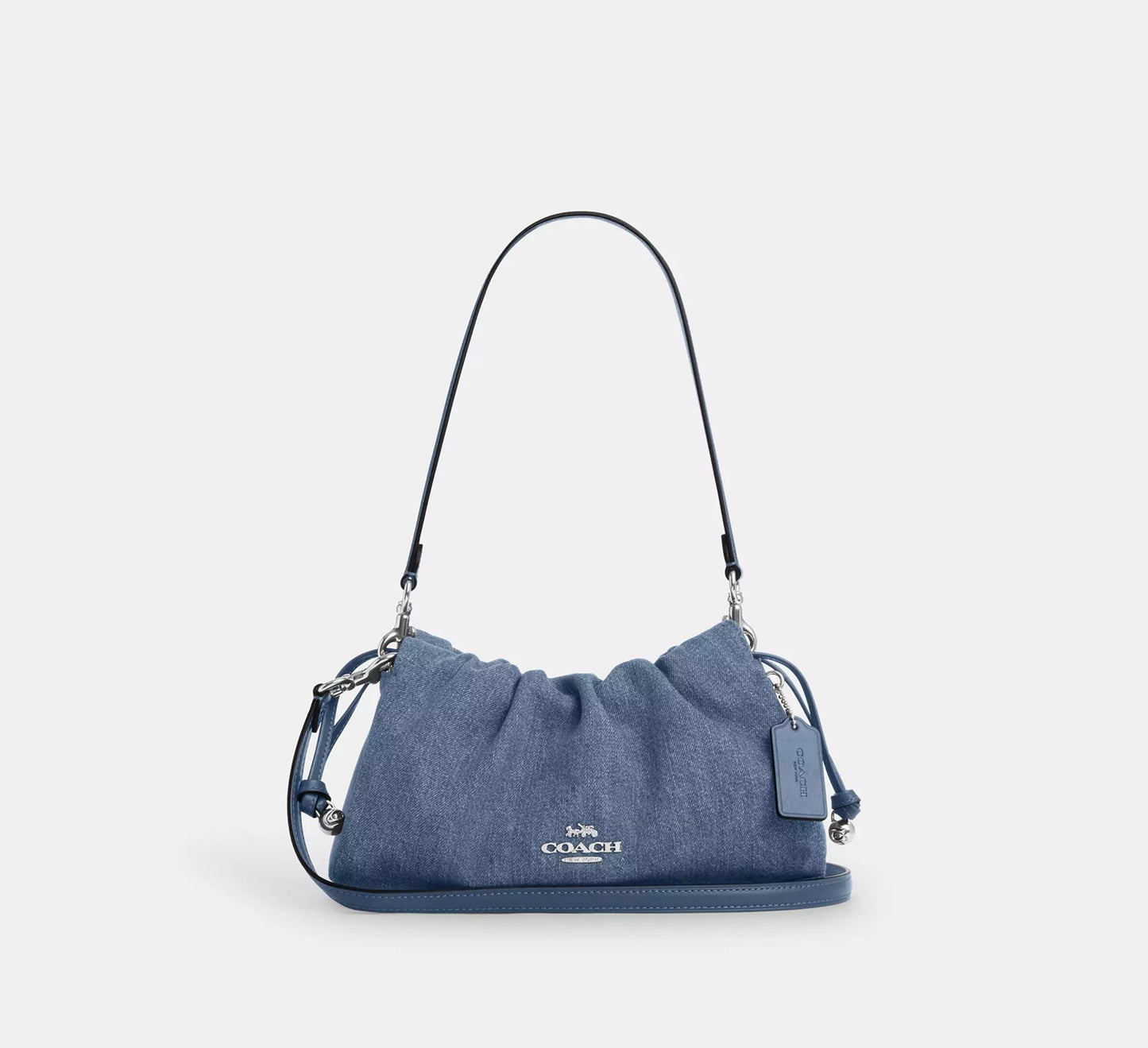 Faye Shoulder Bag Denim Indigo Coach