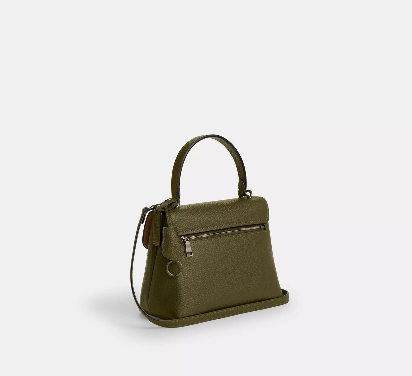 Emory Top Handle Bag Gunmetal Olive Coach