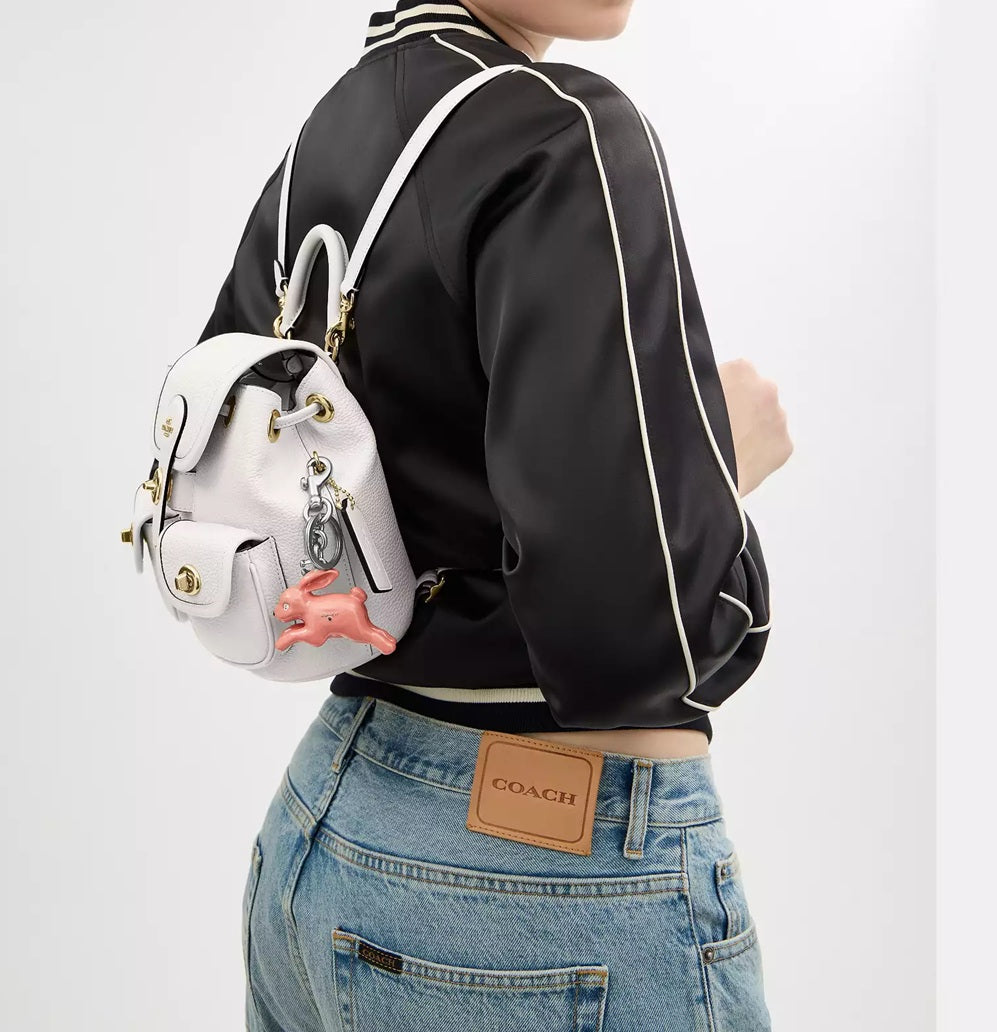 Hadley Backpack Gold Chalk Coach