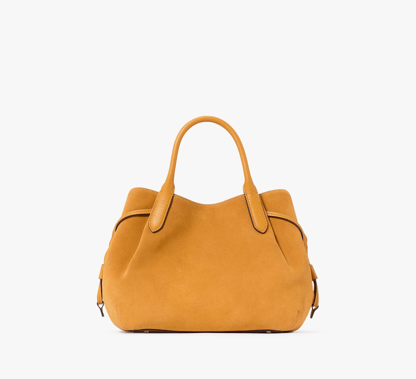 Dumpling Suede Small Satchel Bag Squash Blossom Kate Spade